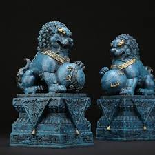 Statues of guardian lions have traditionally stood in front of chinese imperial palaces, imperial tombs, government offices, temples, the homes of. Chinese Guardian Lion Statue Modern Sculpture Artist
