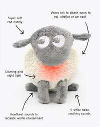 Ewan The Dream Sheep Baby Sleep Soother Grey Sweet Dreamers