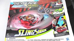 Jun 28, 2021 · beyblade burst turbo slingshock features a rail system that propels digital tops through the beystadium rails and into the battle ring in the app. New Slingshock Rail Rush Battle Set Beyblade Burst Turbo Hasbro Youtube