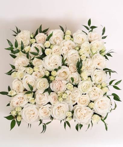 Bed of White Roses XL - San Diego CA Flower Delivery by Allen's Flowers