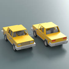 Download Cartoon Cars Low Poly Set Car Cartoon 3d Model Car Low