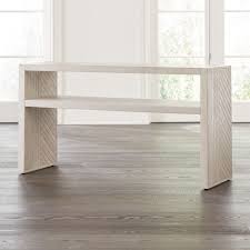 Dunewood Whitewashed Console Table Reviews Crate And Barrel Console Table Wood Console Table Modern Console Tables