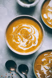 Creamy Curry Butternut Squash Soup With Red Lentils And Coconut Yogurt Swirl Will Frolic For Food Curried Butternut Squash Soup Squash Soup Butternut Squash Soup