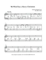 Download piano notes for popular songs in pdf. We Wish You A Merry Christmas Free Easy Christmas Piano Sheet Music With Lyrics