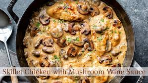 Pour in broth, cover with lid and set the pressure release valve to the back. Skillet Chicken And Mushroom Wine Sauce Saving Room For Dessert
