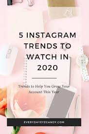 5 Instagram Trends To Watch In 2020 Instagram Business Instagram Trends Instagram Marketing Tips