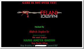 Bangladeshi Black Hat Hackers Declare Cyber War Against Bsf Deface 60 Indian Websites Trak In Indian Business Of Tech Mobile Startups