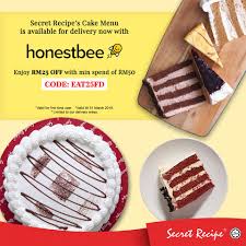 You can get slice cake & whole cake to your door step. Secret Recipe S Cake Menu Delivery Now Secret Recipe Sè›‹ç³•æœ‰å¾—å¤–å– è¿˜åŠä»·ä¼˜æƒ 