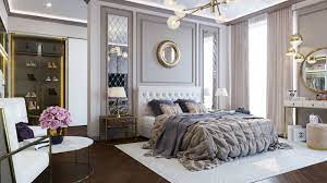 The center of the composition is a large and wide elegant bed, which is framed by cabinets or small tables in the same style. The Neoclassical Style Bedroom 3d Model Cgtrader