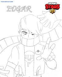 You can get creative with any colors you like. Edgar Brawl Stars Coloring Pages Printable Coloring Pages