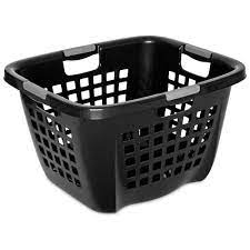 Free shipping on prime eligible orders. Sterilite 2 1 Bushel Black Laundry Hamper 12019006 The Home Depot