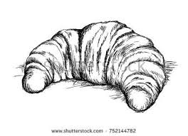 Hand Bread Drawn Bakery Croissant Food Vintage Sketch Illustration Vector Drawing Background Wheat Icon Flo Vintage Drawing Drawings Illustration