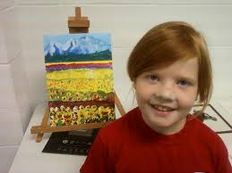 MRS. O'MALLEY /art & one of her students..