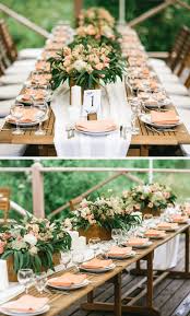 30 Strahlende Inspirationen Fur Eine Hochzeit In Apricot Hochzeit Tischdekorartion Tischdeko Hochzeit Fruhlingshochzeit