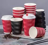 12 oz Disposable Custom Coffee Ripple Wall Paper Cup - Paper ...