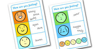 emotion reward chart group or class emotions feelings