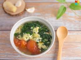 Drain the water, and put the eggs back in the pot. Spinach Egg Drop Soup Recipe Noobcook Com