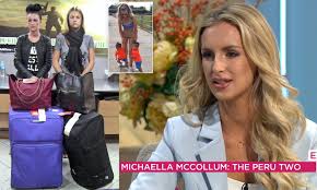 It seems that the former jailbird was able to enjoy a break from her parenting. Peru Two Drugs Mule Michaella Mccollum Says She Hopes Her Twin Sons Will Learn From Her Experiences Daily Mail Online
