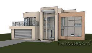 Modern Contemporary Style 4 Bedroom House Plan Double Storey Floor Plans 4 Bedroom House Plans Bedroom House Plans Modern House Facades