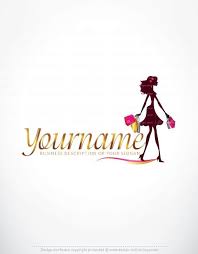 Woman Shopping Logo Design Free Business Cards Free Business Card Design Logo Design Free Free Business Cards