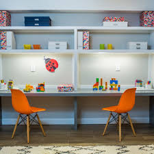 Great room homework station photo by dominique vorillon. 75 Beautiful Kids Study Room Pictures Ideas July 2021 Houzz