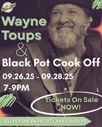 🔥 Wayne Toups LIVE + Black Pot Cook Off = An Unforgettable Weekend! 🔥  Mark your calendars for September 27—Louisiana legend Wayne Toups is taking  the stage at Jellystone Park™ at Lake