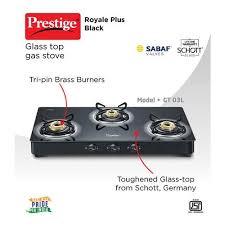 Glass top prestige gas stove 3 burner price. Buy Prestige Gas Stove 3 Burner Royale Plus Schott Glass Black 40177 Online At Best Price Bigbasket