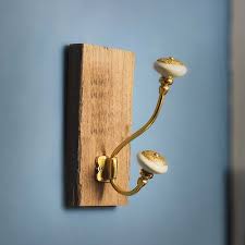 Flower Poppy Dual Wall Hook Home Decor Store Wall Hooks Decorative Hardware