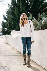 The cowboy boot craze is really the only shoe craze that matters right now. Jeans And Cowboy Boots Outfits Cheap Online