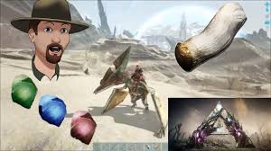 Where To Find Organic Polymer Fungal Wood Green Blue And Red Gems Ark Extinction Youtube