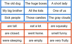 Fran S Freebies Sentence Practice Subject And Predicate Sentences Kids Writing