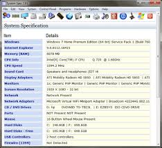 A good system information tool tells you everything from ram. System Spec Portable System Information Tool Usb Apps
