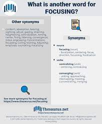 Words with similar meaning of focus at thesaurus dictionary synonym.tech. Synonyms For Focusing Thesaurus Net