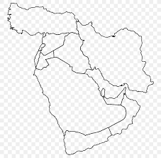 Dhaka is the capital and an important city among the other capitals of south asian countries. Middle East Western Asia Blank Map World Map Png 776x800px Middle East Area Artwork Black And