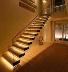 Floating Stairs With Led Lighting Underneath Floating Stairs Stairs Floating Staircase