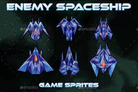 Enemy Spaceship 2d Sprites Sprite Enemy Spaceship