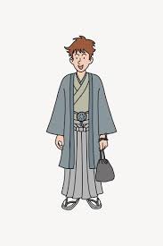 Japanese montsuki man png illustration, | Free PNG - rawpixel