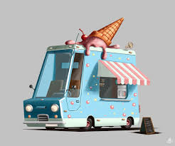Artstation Ice Cream Alexandr Krainuk Props Concept Cars Characters Prop Design