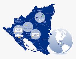 Between honduras and costa rica, in the heartcentral america is a small country of nicaragua. Map Of Nicaragua With Capital Hd Png Download Kindpng