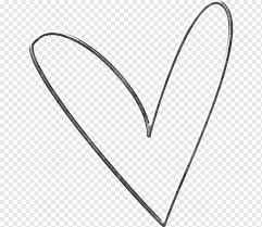 Diese sammlung, die insgesamt 68 einzelne florale elemente enthält. Einfaches Herz Schwarz Hand Handgemalt Png Pngwing