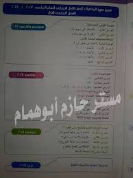 تحميل الخطة الزمنية الرسمية و جدول توزيع منهج الرياضيات للمرحلة الابتدائية الترم الاول العام الدراسى 2017 2018 Time Plan Maths