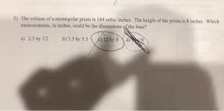 How do you calculate the net of a rectangular prism? 2 The Volume Of A Rectangular Prism Is 144 Cubic Chegg Com