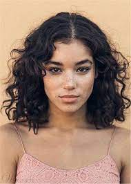 Middle Part Curly Human Hair Lace Front Wig 14 Inches Curly Hair Photos Above Shoulder Length Hair Shoulder Length Curly Hair