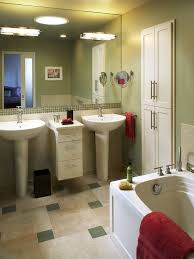 pedestal sink bathroom
