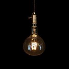 Check spelling or type a new query. Vintage Large Globe Filament Edison Bulb Hanging Lamp Fixture Light With Shade