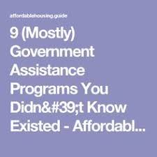 9 Mostly Government Assistance Programs You Didn T Know Existed Affordable Housing Guide Low Income Housing Social Security Benefits Retirement Government