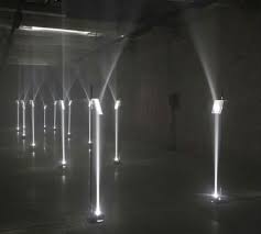 Cathedral Of Light Bent Beams Create Illusory Arches Light Installation Light Art Innovation Design
