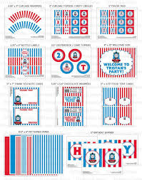 Banner Free Thomas The Train Birthday Printables Printable Diy Blue And Red Thomas The Train Theme Personalized Small Happy Birthday Party Happy Birthday Parties Thomas The Train Party Thomas Birthday Parties