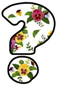 Zeichen Sign Symbol Fragezeichen Question Mark Decorative Letters Pansies Alphabet
