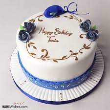 The Name Tania Is Generated On Simple Birthday Cake With Name Editing Image Happy Birthday Cake Photo Happy Birthday Cake Images Happy Birthday Cake Writing
